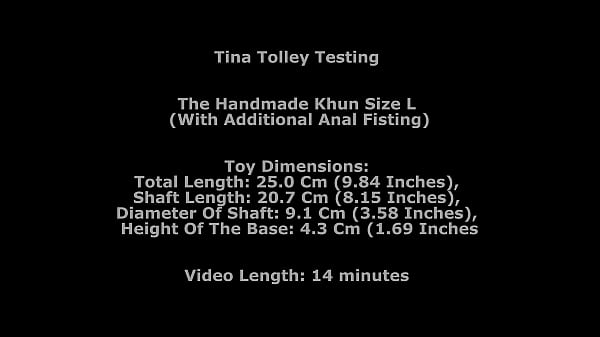 Tina tolley testing the handmade khun size l with additional anal fisting twt336