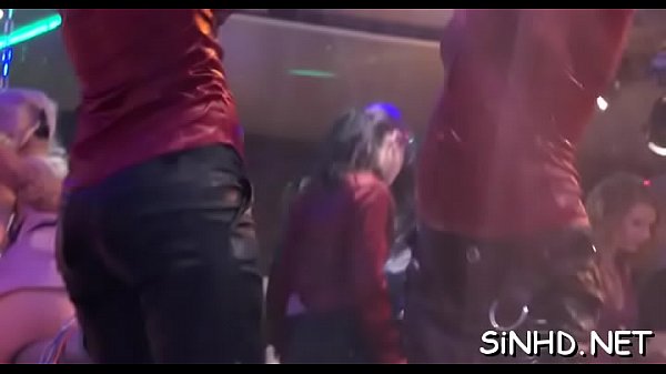 Seductive dancing with charming sweethearts and hunks 