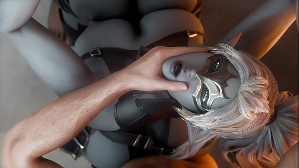 Elf looking straight to face 