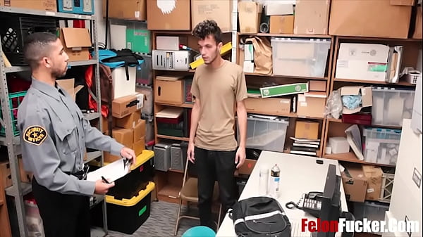 Gay Gaurd Fucks Teen Felon's Perfect Asshole 