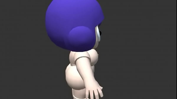 Uma anima&ccedil;&atilde;o 3d 18 de uma personagem muito gostosa do bralw starts