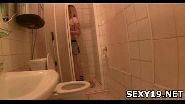 Lustful man kisses girl stits