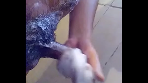 Meu pau mole e peludo - banho