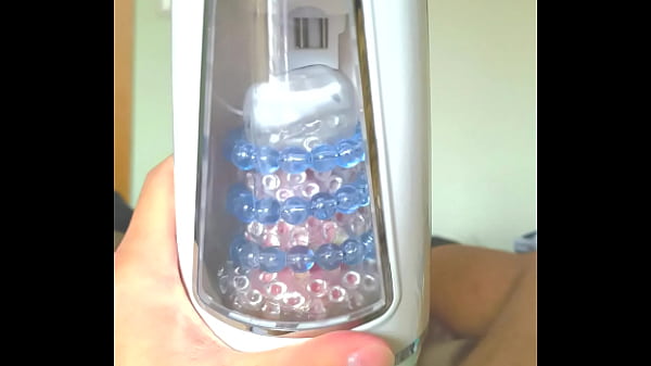 Using automatic fleshlight in slow motion 