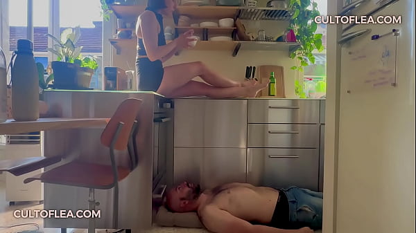 Femdom ignoring & trampling session 