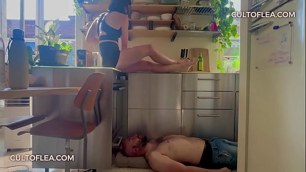 Femdom ignoring & trampling session 