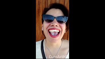 My beautiful wife shows how much she loves me by swallowing 11 loads in this compilation