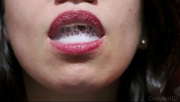 My beautiful wife shows how much she loves me by swallowing 11 loads in this compilation