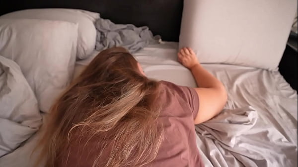 No the stepsister isn't stuck she just wants her leggings pulled down and fucked