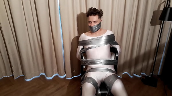 Ronny In Bondage Behind The Scenes #bts 2 Lycra Ballgagged Tapegagged Noseplay Ballgag Spandex From Bondageman thumbnail