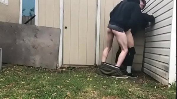 gay.sexonly.top - Gay licked ass friend and fucked him while standing in the yard. more