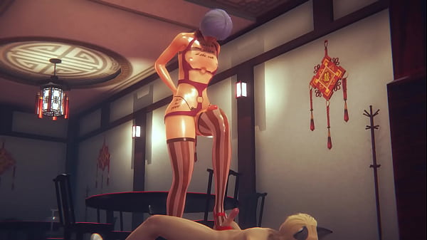 Femboy Yaoi - Blue Hair Sex In A Restaurant thumbnail