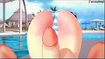 Ryuko Matoi footwork sex | Killlakill | Full & Pov version on Sheer & PTRN: Fantasyking3 