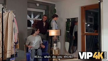 VIP4K. My StepDaddy is interviewing my Girlfriend 