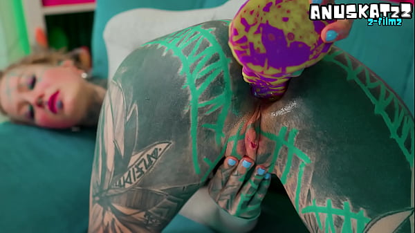 Nonton Skinny Tattooed Slut's Anal Masturbation, Solo Toy Play In Her Asshole thumbnail