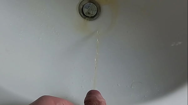 Boy is Pissing in the Sink and makes stinky farts 