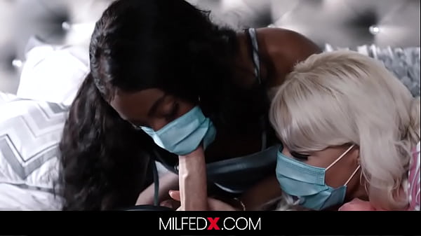 Milf Stepmom Requires Her And His Girlfriend_Wear Masks_Even During Sex