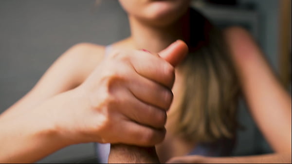 My girl masturbates me in close up and i fill all her sweet hands and fingers with sperm