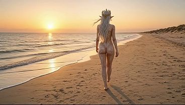 Elf Queen Gold Veil Nude Walk [ai] thumbnail