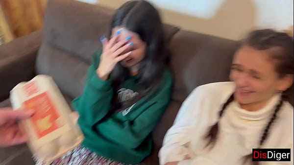 Play MP4 - We invited the girls with a friend for a bottle of and arranged a group sex