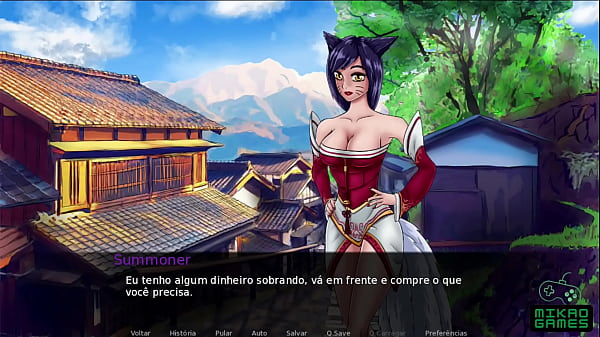 Parodia de lol dessa vez provei a buceta da ahri depois de salvar ela