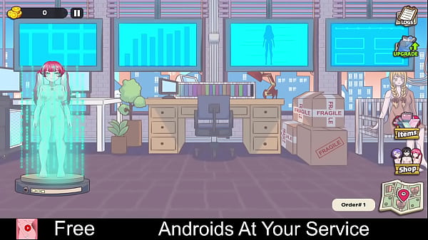 Androids at your service free game itchio simulation interactive fiction 2d adult erotic hentai management nsfw porn sex singleplayer