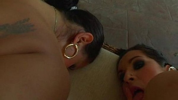 Ass traffic two bubble butt honeys are dp'ed and get double facial