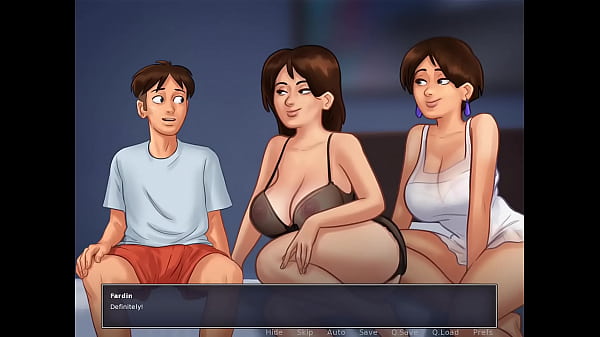 Stepson stepmom & aunty summertimesaga