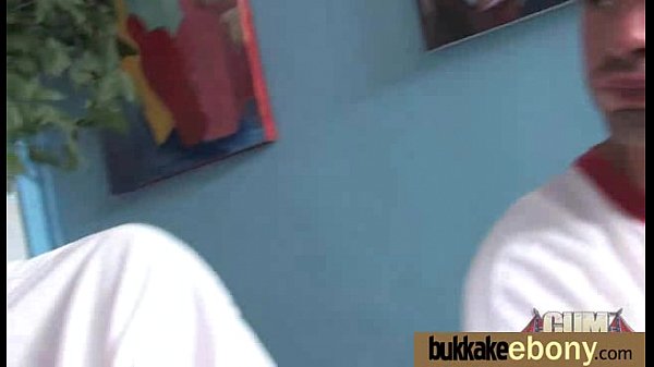 Ebony_Babe Sucks GroupOf White Guys 18