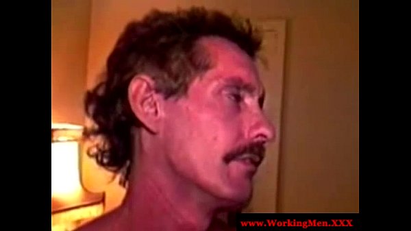 Redneck mature bear facializes young guy