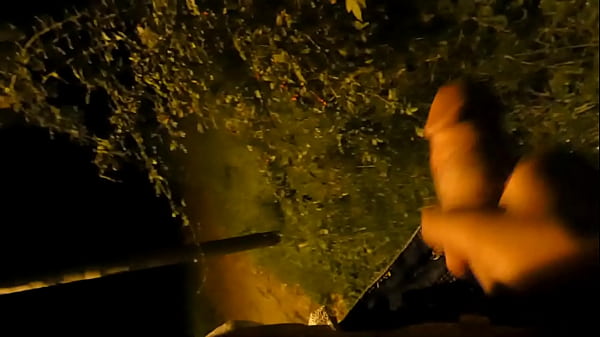 Masturbating at night in public park - Wertert009