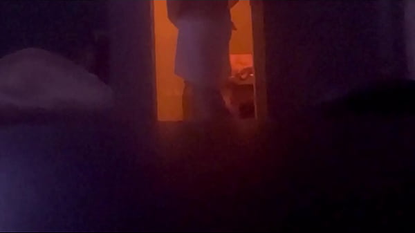 Spy cam caught s twink woken up by his horny step dad for a quick but hot session (spanking, bj, trampling, face sitting) 