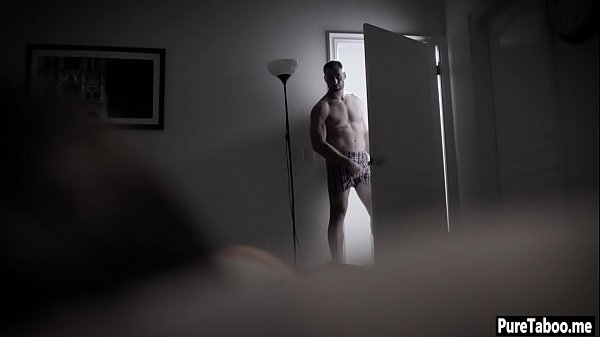 Cute virgin stepsister teen tricked into threesome sex