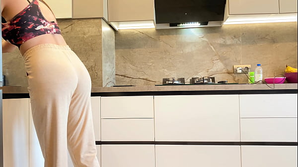 Stepson fucks stepmom cock riding huge ass big tits &ndash; tight pussy &ndash; loud moans