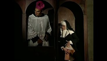 What A Slut This Nun Slut Is: She Takes The Priest's Big Black Cock Inside The Confessional thumbnail