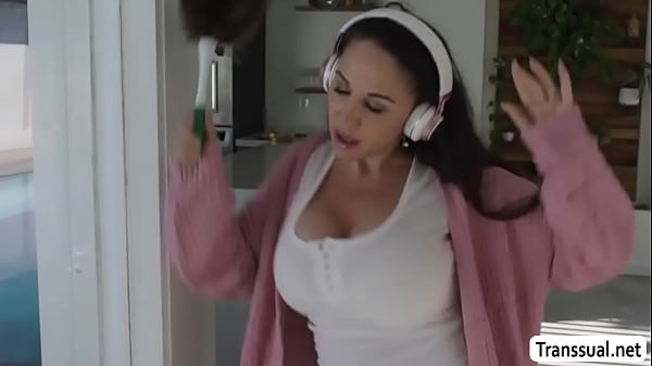 Busty horny Tgirl, gives Cliff Jensen the time of his life. This is hot seduction! Nasty stepdaughter is ready to fuck and fuck 