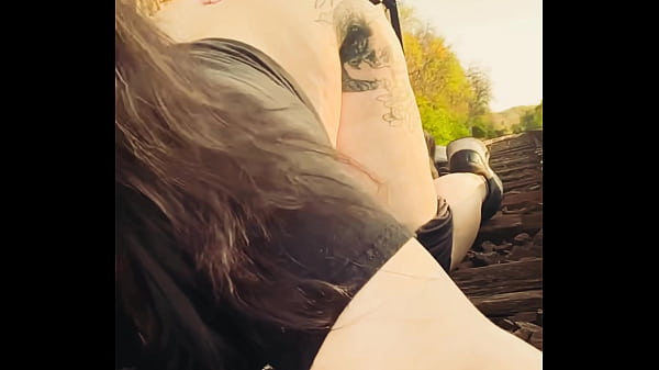 Rubynalexfantasy ruby gets railed on the railroad