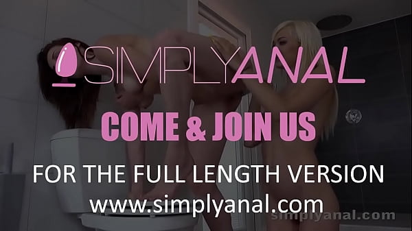 Play MP4 - Hot Lesbians Enjoy Anal Fun In The Bathroom