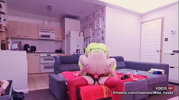 British Mature Femdom Strap-on Pegging Her Chastity Sub Husband thumbnail