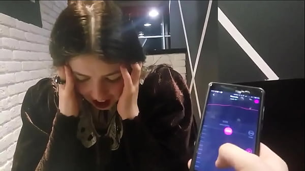 Cute girl with remote vibrator