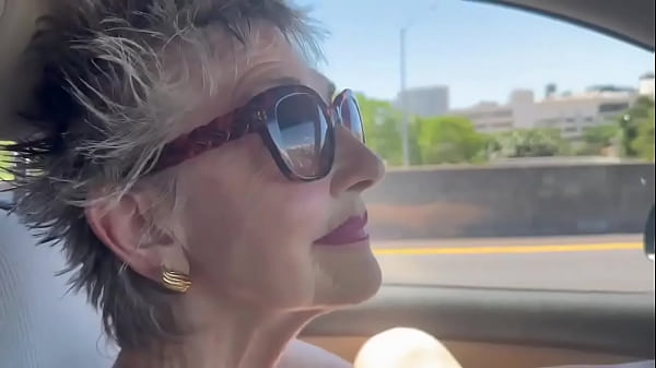 Keeping my eyes on the road but my photographer has his eyes and camera on my pussy 