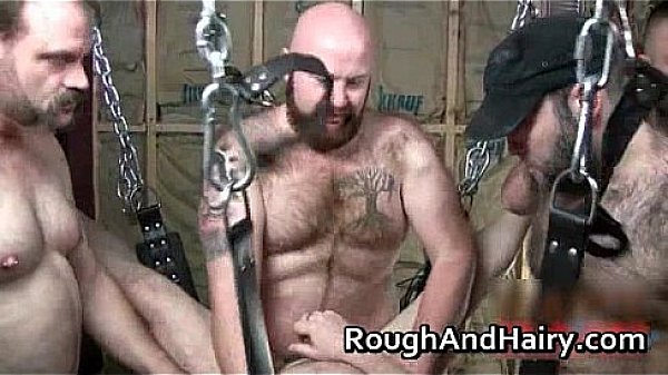 Group gay scene with bondage and cock gay video 