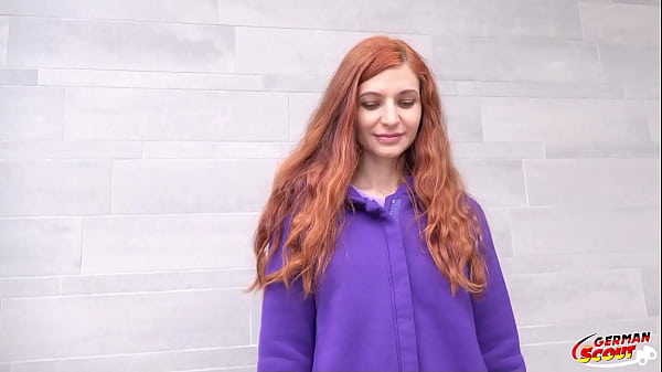 German Scout - Small Boobs Redhead College Girl Lina Joy Talk To Rough Amateur Sex thumbnail