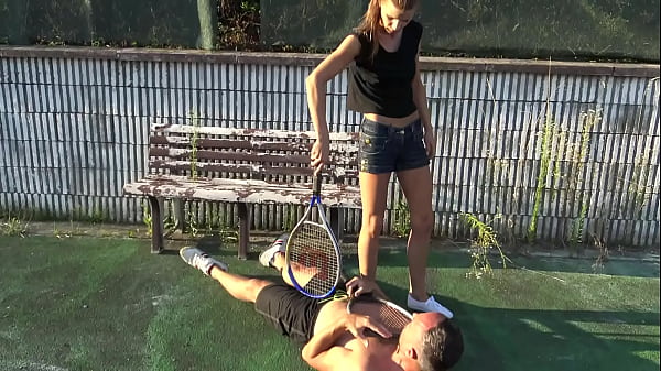 Zaara Dominate Tennis Partner On Tennis Court thumbnail