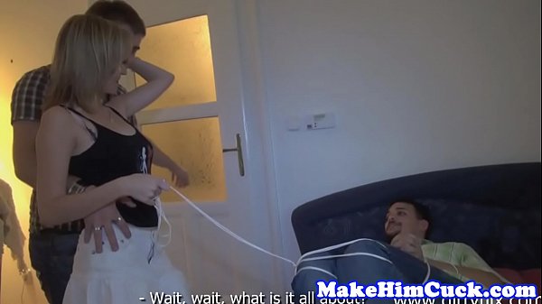 Tattooed gf cuckolds her lover 