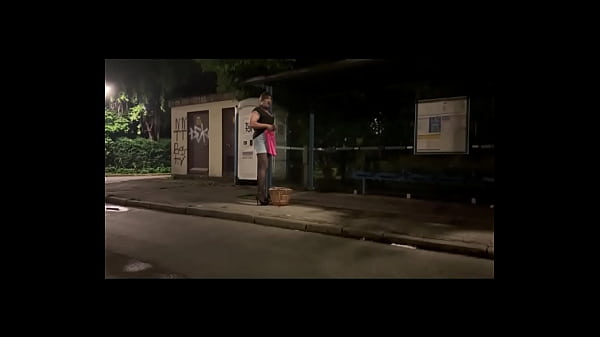 Sissy Intro and playing as street slut outside 