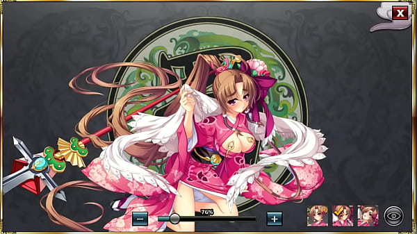 GIF 真恋姫夢想 天下統一伝 馬超 振袖