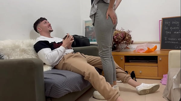 I Catch My Roommate Masturbating Again With My Photos And I Force Him To Fuck Me Very Hard thumbnail