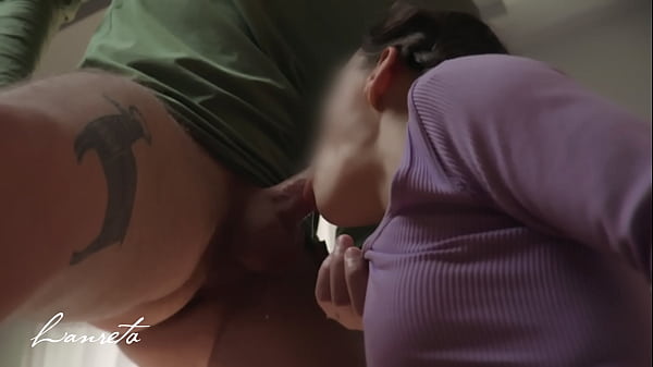 Homemade Girlfriend Blowjob. Sloppy Face Fucking And Cum In Throat - Amateur Lanreta thumbnail