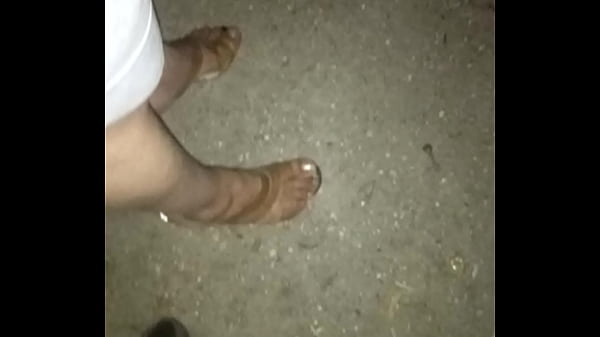 Latina toes sexy heels prostitute in public